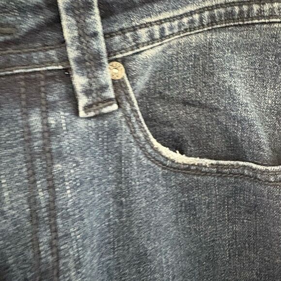 T.K. Axel Jeans Mens 32X32 Blue Dark Wash Slim Boot Western Stretch Denim - Picture 5 of 13